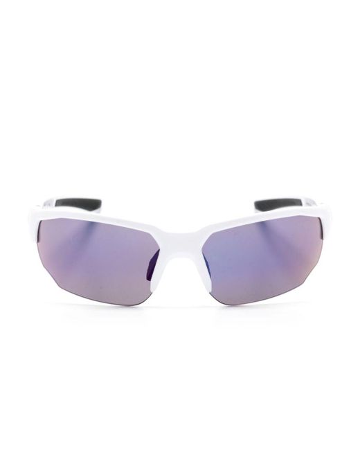 Under Armour Purple Half-rim Geometric Sunglasses