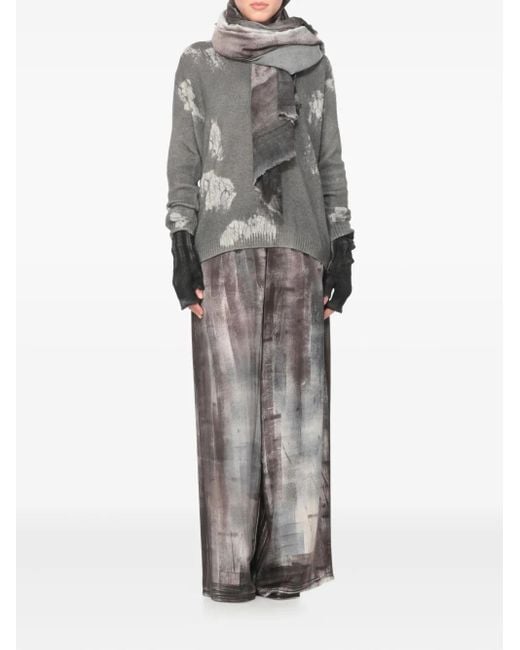Avant Toi Gray V-Neck Cashmere Sweater