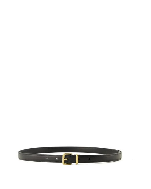 Miu Miu White Thin Leather Belt