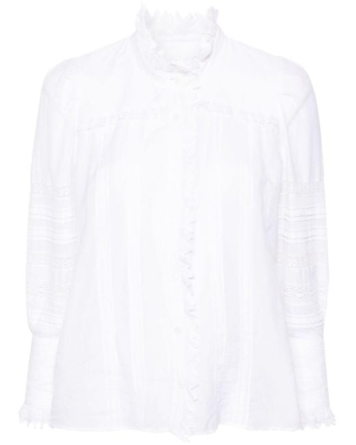 Camisa Trevy con detalle remarcado Zadig & Voltaire de color White