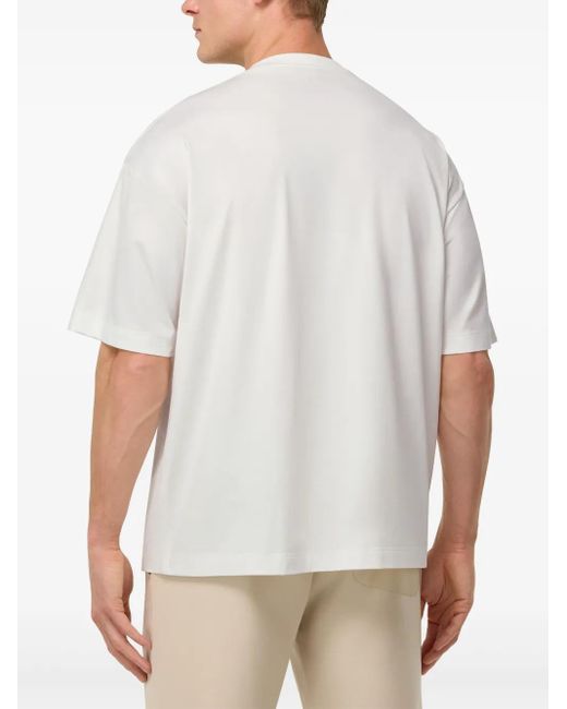 Boggi White High-Performance S.Cafè T-Shirt for men