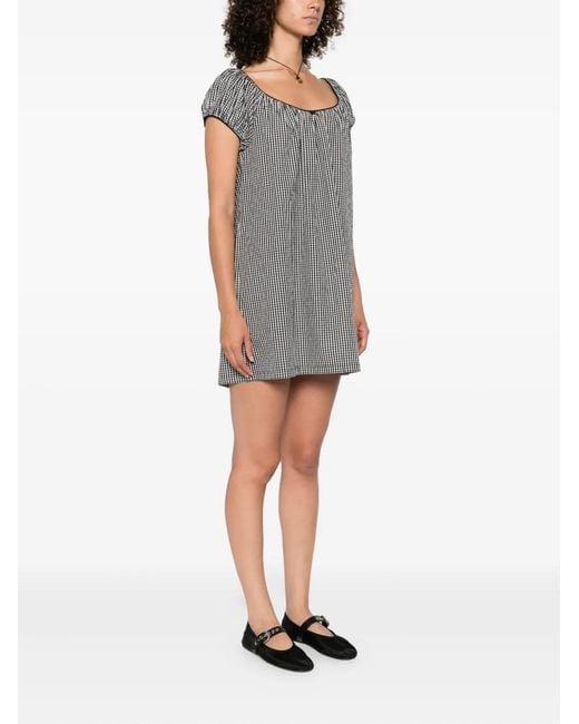 Doen Julia Mini Dress in Gray | Lyst