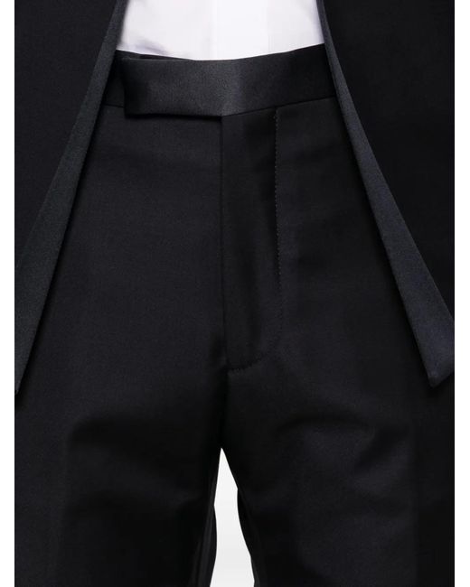 Tagliatore Black Double-Breasted Suit for men