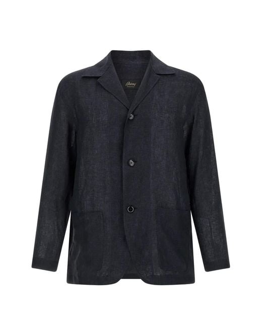 Brioni Blue Patch Pockets Shirt for men