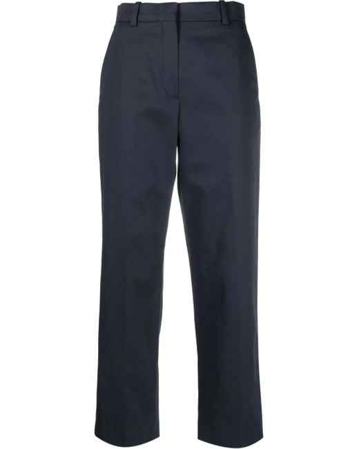 KENZO Blue Cropped Tailored Trousers