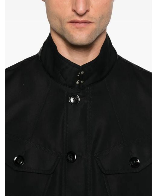 Chaqueta Con Bolsillos Con Solapa Tom Ford de hombre de color Black