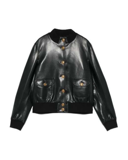 Twinset Black Button-Fastening Pocket Jacket