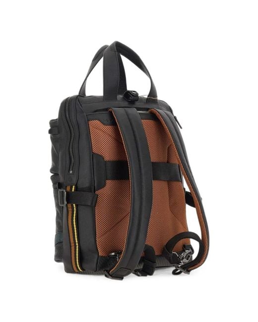 Scharlau Black Petrucci Leather Backpack for men