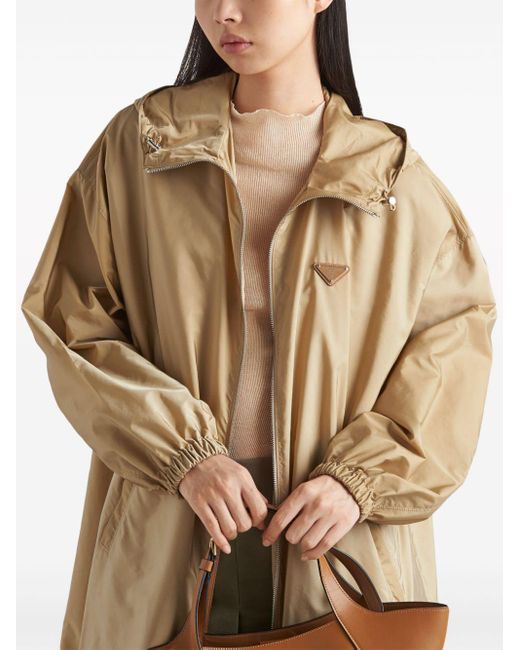 Prada Natural Re-nylon Hooded Raincoat