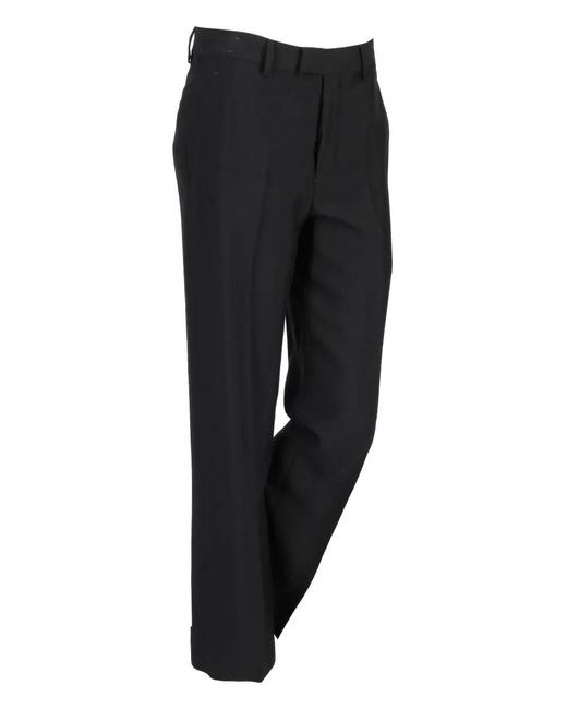 Ann Demeulemeester Black Gaelle Straight-Leg Trousers