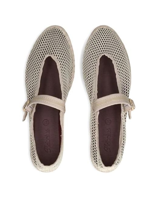 Flabelus White Isabella Ballet Flats