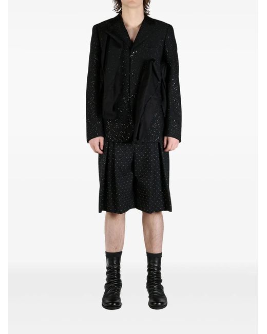 Comme des Garçons Black Ruffle-Detailing Blazer for men