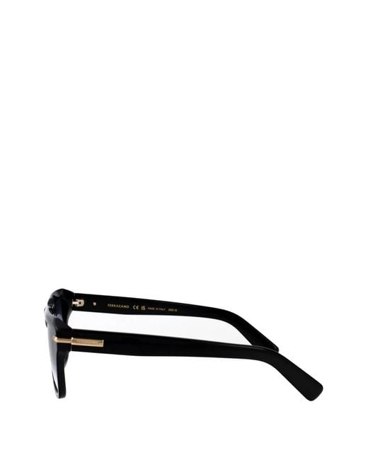 Ferragamo Eyewear Black Lunettes De Soleil À Monture Carrée for men