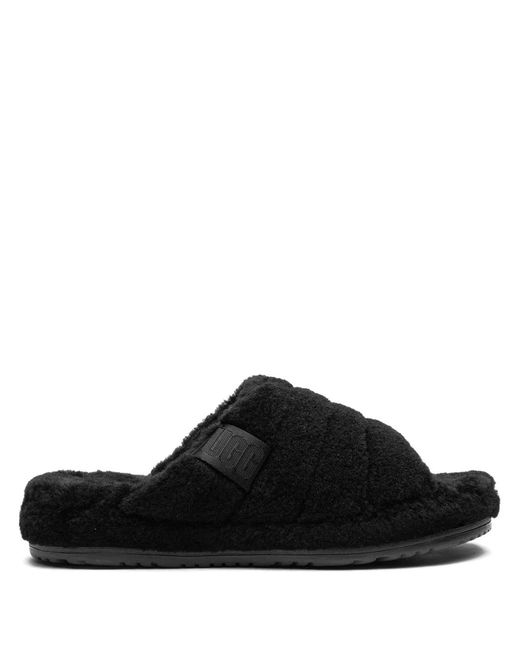 Ugg Black Fluff You Slides for men