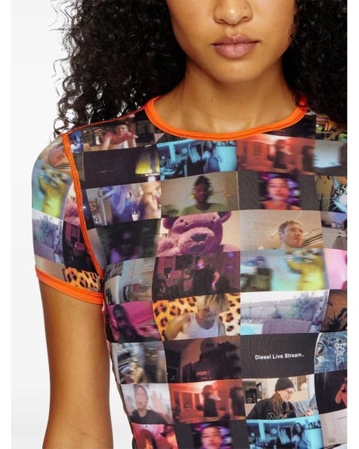 DIESEL T-uncall Tシャツ Multicolor