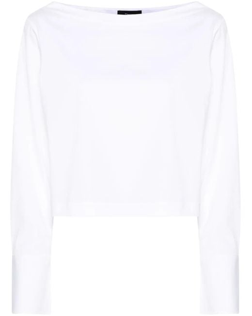 Theory White Boat Blouse