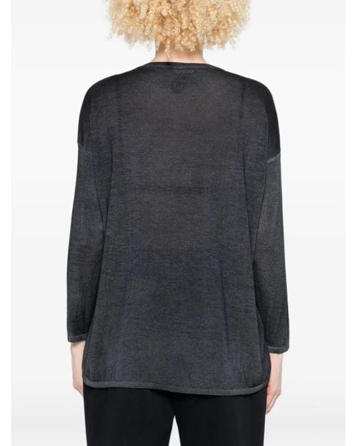 Avant Toi Black Pullover mit Cropped-Ärmeln