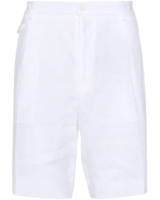 Chino corti con vita media di Dolce & Gabbana in White da Uomo