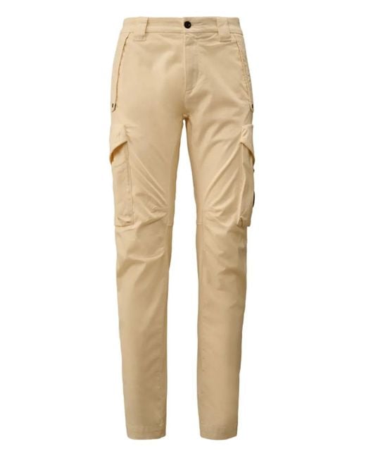 C P Company Natural Cargo-Pockets Trousers for men