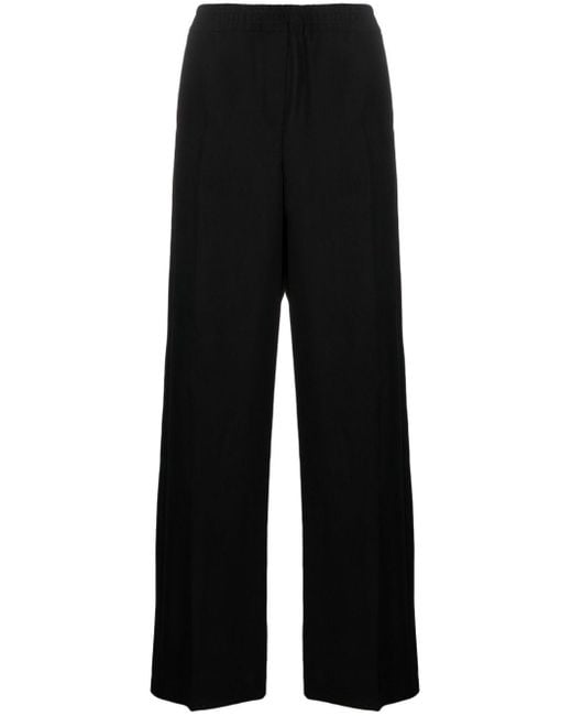 PS by Paul Smith Black High-waist Wide-leg Trousers