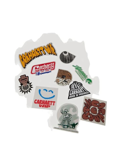 Carhartt ロゴ ステッカー 10個セット White