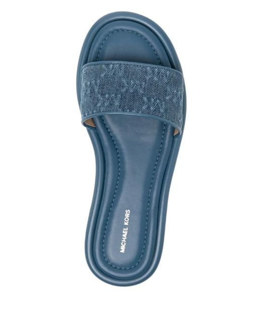 MICHAEL Michael Kors Blue Dana Denim Sandals