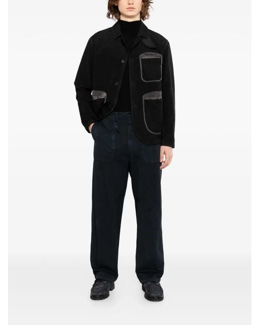 Massimo Osti Studio Blue Patch Pocket Trousers for men