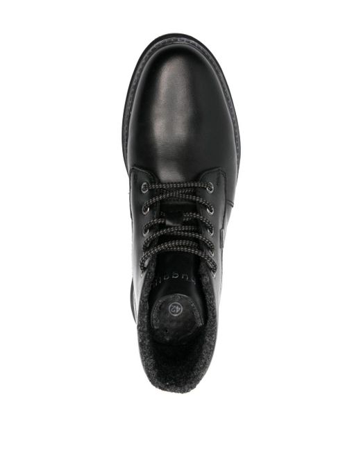 Bugatti Black Pako Evo Leather Boots for men
