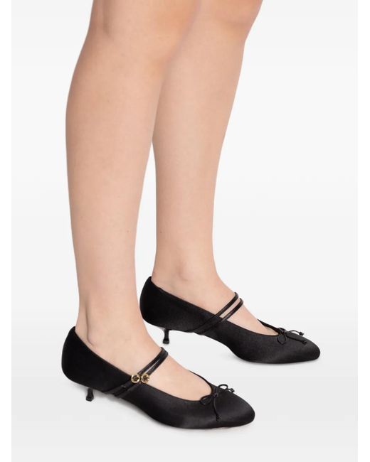 Neous Black 45Mm Pha Strap Bow-Detail Pumps