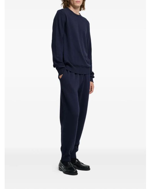 Barrie Blue Crew-Neck Sweater for men