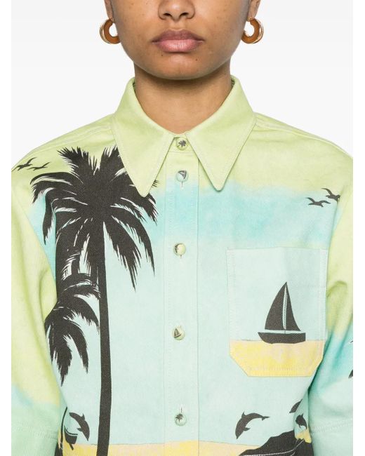 ALÉMAIS Sail Away シャツ Green