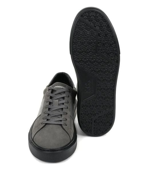 Karl Lagerfeld Black Lace-Up Sneakers for men