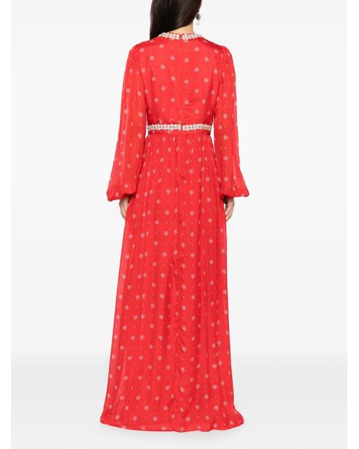 Macgraw Red Baroque Dress