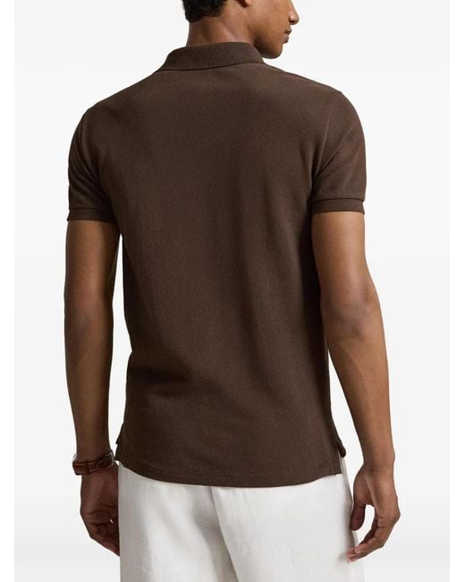 Polo Ralph Lauren Brown Chemise À Motif Polo Pony Brodé for men