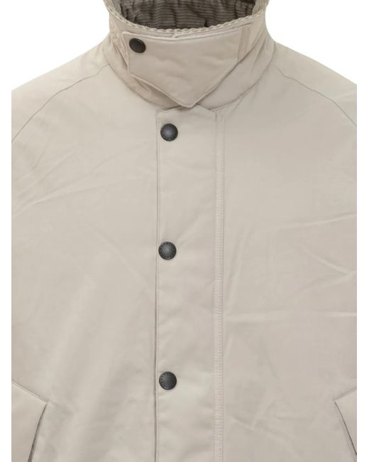 Plumífero con cuello de pana Barbour de hombre de color Natural