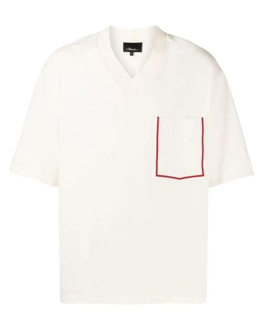 3.1 Phillip Lim Natural Contrast-Trim T-Shirt for men