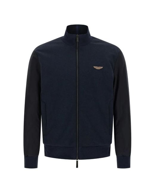 Boss Blue X Aston Martin Sweatshirt With Wing Detail for men