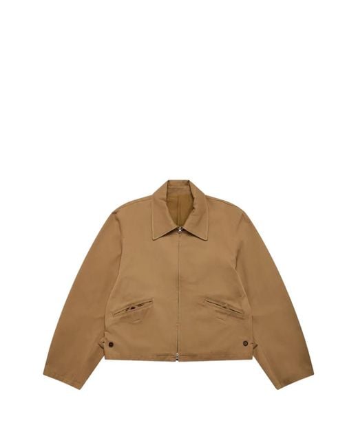 SALON C. LUNDMAN Natural Sculptural Zip-Up Jacket for men