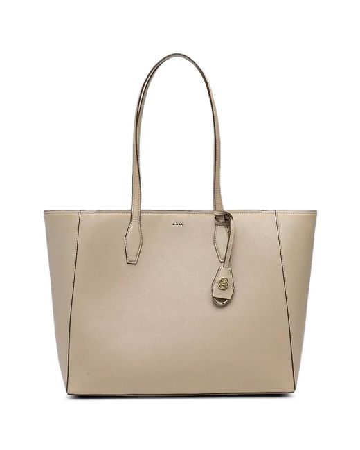 Borsa A Spalla Numah Con Applicazione di Boss in Natural