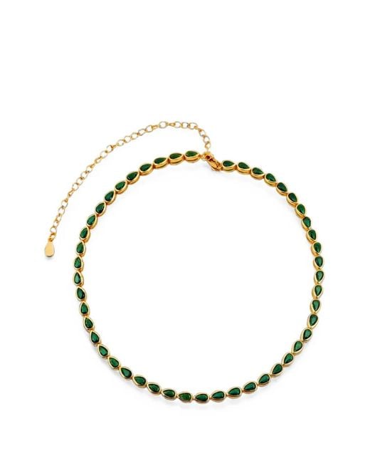 Lady D World Metallic Pear-Cut Crystal Choker