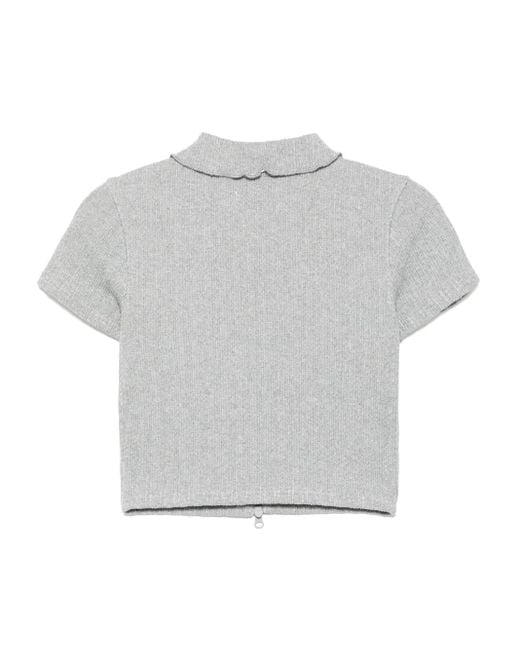 Musium Div. Gray Zipped Top