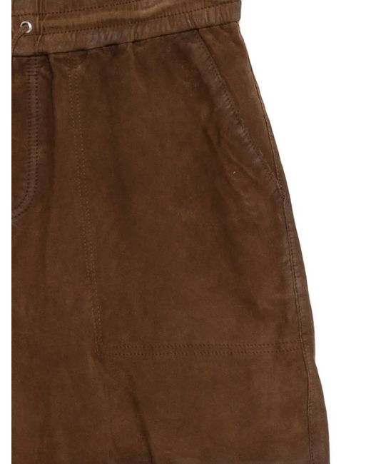 P.A.R.O.S.H. Brown Drawstring Shorts