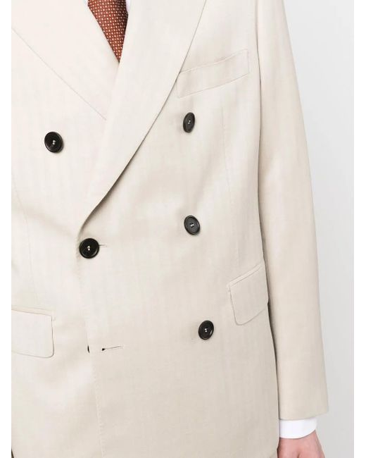 Tonello Natural Double-Breasted Suit for men