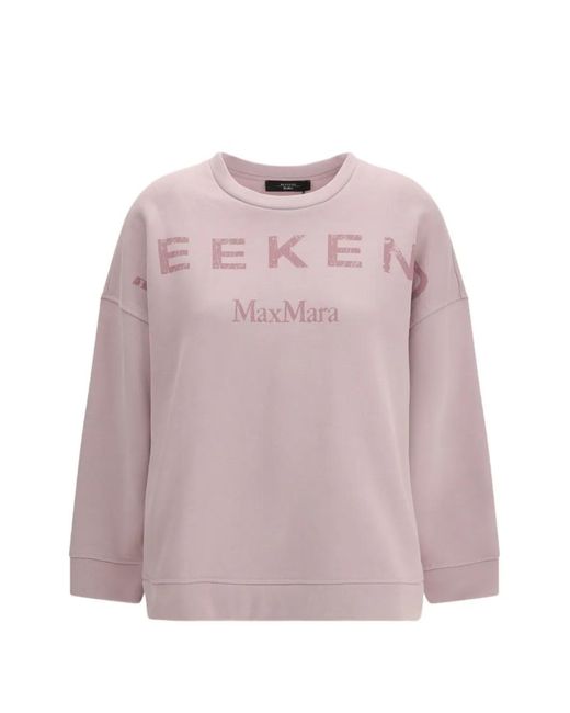 Weekend by Maxmara Pink Sweatshirt Lilac