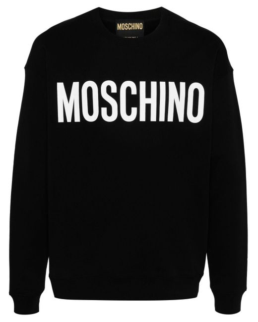 Moschino Black Logo-print Sweatshirt for men
