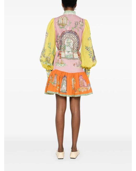 ALÉMAIS Monte Mini-Jurk in het Blue