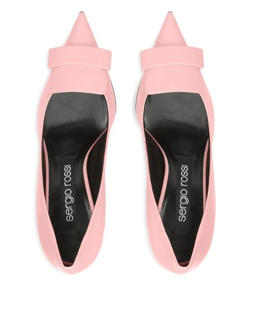 Sergio Rossi Pink Pumps mit spitzer Kappe