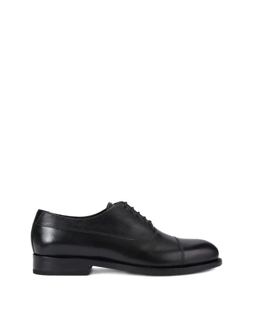 Kurt Geiger Black Leather Sloane Oxford Shoes for men