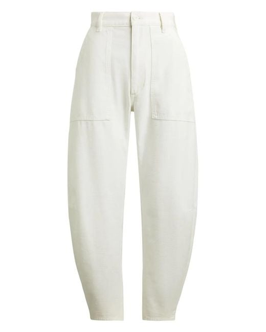 Polo Ralph Lauren White Tapered Trousers