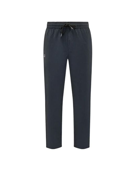 K-Way Blue Merager Drawstring Trousers for men